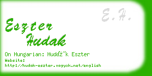 eszter hudak business card